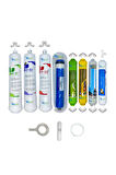 PWS Kapalı Kasa Su Arıtma Cihazı HFT 8li Reverse Osmosis mebran Alkali+mineral+detox+tatlandırıcı