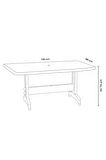 Prestige Masa Plastik Bahçe Masası Teak Dikdörtgen 88 Cm X 155 Cm