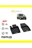 Ford Courier Ön 2 Parça 2014-2023 4D Havuzlu Paspas