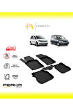 Volkswagen Caddy 3-4 2004-2018 4D Havuzlu Paspas