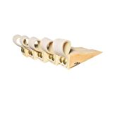 Barış Dizayn Premium Bej(krem) Deri Kapı altlığı kapı stoperi stopper kapı durdurucu (5li paket)