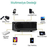 A30 Full HD WiFi Destekli Mini Projeksiyon Cihazı Taşınabilir Uzun Ömürlü Kablosuz Görüntü Aktarımı