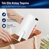 Unınet Bluetooth Android 11 Taşınabilir Ev Sineması Akıllı Projeksiyon Cihazı Beyaz