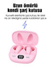 Pro 6plus Slikonsuz Kablosuz Bluetooth Kulaklık PEMBE