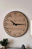 6mm dekoratif modern ahsap Dekor duvar saat