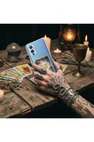 Redmi 10C ile Uyumlu Burç Kartları Kova Tasarımlı Şeffaf Silikon Kılıf