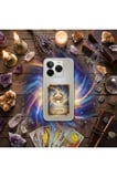 Samsung Galaxy A53 ile Uyumlu Burç Kartları Yangeç Tasarımlı Şeffaf Silikon Kılıf