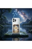Samsung Galaxy M13 ile Uyumlu Burç Kartları Kova Tasarımlı Şeffaf Silikon Kılıf