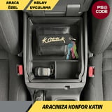 Toyota Hilux 2016-2025 ile uyumlu, orta konsol düzenleyici-organizer