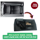 Peugeot 3008 P64 E-3008 2024  Orta Konsol Kolçak Saklama Kutusu, Kolçak Düzenleyici