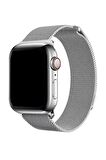 Apple Watch Uyumlu 38-40-41 MM1/2/3/4/5/6/se/7/8/9 Kordon Metal Loop Kordon