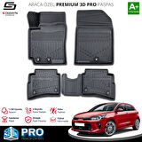 S-Dizayn Kia Rio 3D Pro Havuzlu Paspas 2017-2023 A+ Kalite