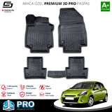 S-Dizayn Renault Clio 3 3D Pro Havuzlu Paspas 2005-2012 A+ Kalite