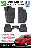 S-Dizayn VW Polo 4 3D Pro Havuzlu Paspas 2002-2009 A+ Kalite