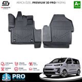 S-Dizayn Fiat Ulysse 3D Pro Havuzlu Paspas Ön 2'Li 2022 Üzeri A+ Kalite