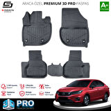 S-Dizayn Honda City 3D Pro Havuzlu Paspas 2021 Üzeri A+ Kalite