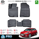 S-Dizayn Hyundai i20 3D Pro Havuzlu Paspas 2014-2018 A+ Kalite