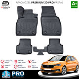 S-Dizayn Skoda Fabia 4 3D Pro Havuzlu Paspas 2021 Üzeri A+ Kalite
