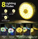 Kamp Işık 10m LED Makaralı 8 MOD RGB+ Günışığı ambiyans İçin Dekoratif USB Şarjlı Işık Lamba