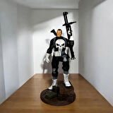 SLA Baskı Kalitesiyle 24 CM Punisher Figürü MARVEL Frank Castle