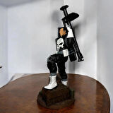  SLA Baskı Kalitesiyle 24 CM Punisher Figürü MARVEL Frank Castle