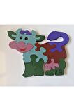 Tatlış Dana Ahşap Puzzle Yapboz
