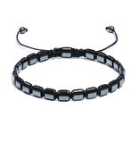 Hematit Bileklik - Pavle Bright Bileklik - Tasarım Bileklik Ayarlanabilir 4x6 mm Ayarlanabilir