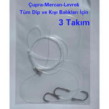 Olta İğnesi Kısa Pala Tüm Dip Ve Kıyı Balıkları İçin - 3 Adet 