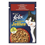 Felix Sensation Sığır Etli & Domatesli Kedi Yaş Mama 85 Gr 26'lı