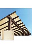 %95 Güneş Geçirmez Gölgelik File, Gölgeleme Tülü, Çit Filesi, Balkon Gölgeliği 16x10 m2 -krem