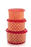 Tupperware Pırıltı Set 3 Lü Kırmızı