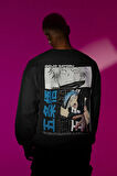 Gojo Satoru Baskılı Unisex Oversize Anime Karakter Sweatshirt