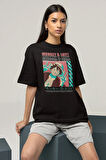 Anime Karakter Baskılı Unisex Oversize Monket D. Luffy Tişört