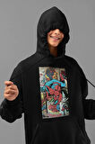Amazing Spider-Man Baskılı Unisex Oversize Karikatür Hoodie