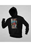 Amazing Spider-Man Baskılı Unisex Oversize Karikatür Hoodie