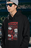 Deadpool Dergi Kapağı Baskılı Unisex Hoodie, Oversize Marvel Sweatshirt