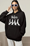 The Beatles Müzik Grubu Baskılı Unisex Oversize Hoodie