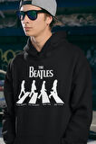 The Beatles Müzik Grubu Baskılı Unisex Oversize Hoodie