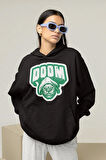 Doctor Doom Marvel Karakter Baskılı Unisex Oversize Hoodie