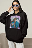 Şarkıcı Justin Bieber Baskılı Unisex Oversize Hoodie