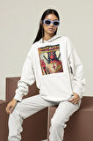 Marvel's Jesus Deadpool Baskılı Unisex Oversize Hoodie