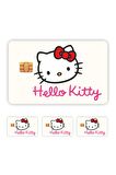4 Adet Hello Kitty Kart Kaplama Sticker Kart Etiketi Model 1