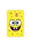 Sünger Bob Kart Kaplama Sticker Kart Etiketi
