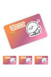 4 Adet Qubby Üzülme Param Kart Kaplama Sticker Kart Etiketi