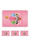 4 Adet Powerpuff Girls Kart Kaplama Sticker Kart Etiketi 03