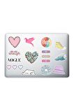 Love Temalı Girl Laptop Notebook Tablet Telefon Sticker Set 003