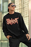 Slipknot Yazılı Unisex Oversize Anime Sweatshirt