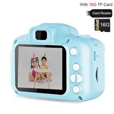 QASUL Mini 1080p Hd Kamera Çocuklar Için Dijital Fotoğraf Makinesi PEMBE,MAVİ,AÇIK YEŞİL