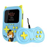 QASUL A11 Taşınabilir 2 Oyuncu Retro Nostaljik Gamebox Oyun Konsolu 500 Oyunlu 3.5 Inç Ekran A11-2