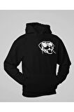 Minimalist Köpek Baskılı Unisex Oversize Dog Hoodie
